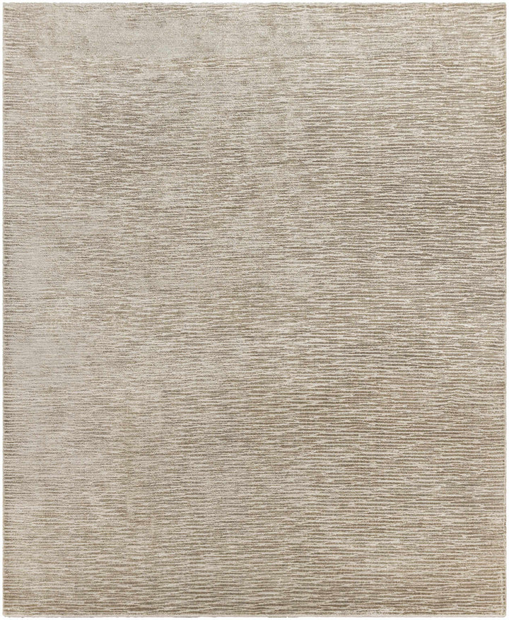 Walnutport Beige Modern Solid Design Hand Loom Area Rug