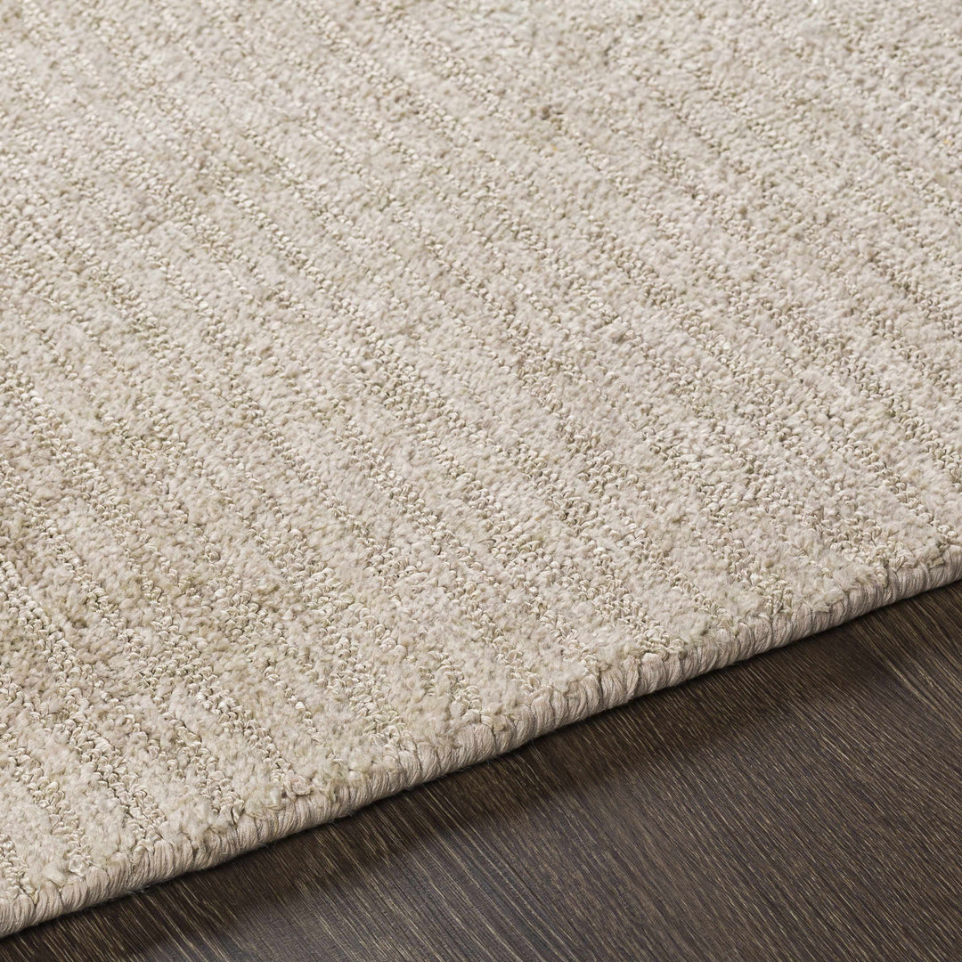 Walnutport Beige Modern Solid Design Hand Loom Area Rug