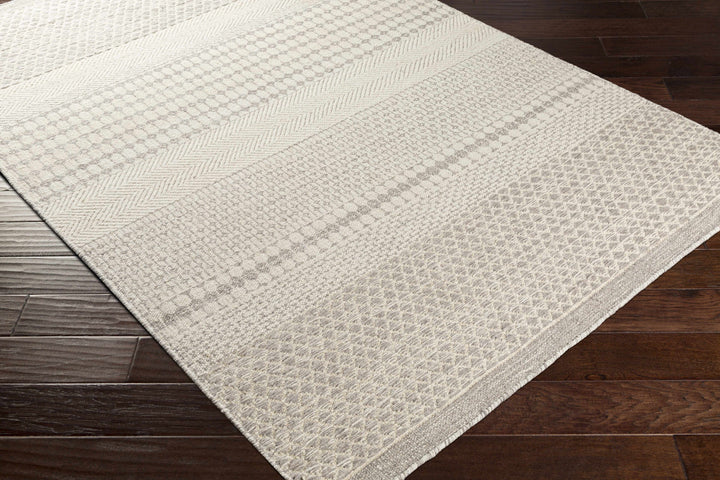 Warabrook Beige Modern Geometrical Design Hand Woven Area Rug