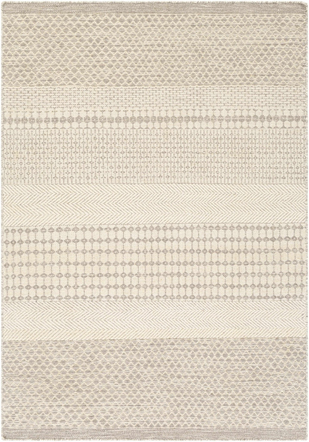 Warabrook Beige Modern Geometrical Design Hand Woven Area Rug - The Rug Decor