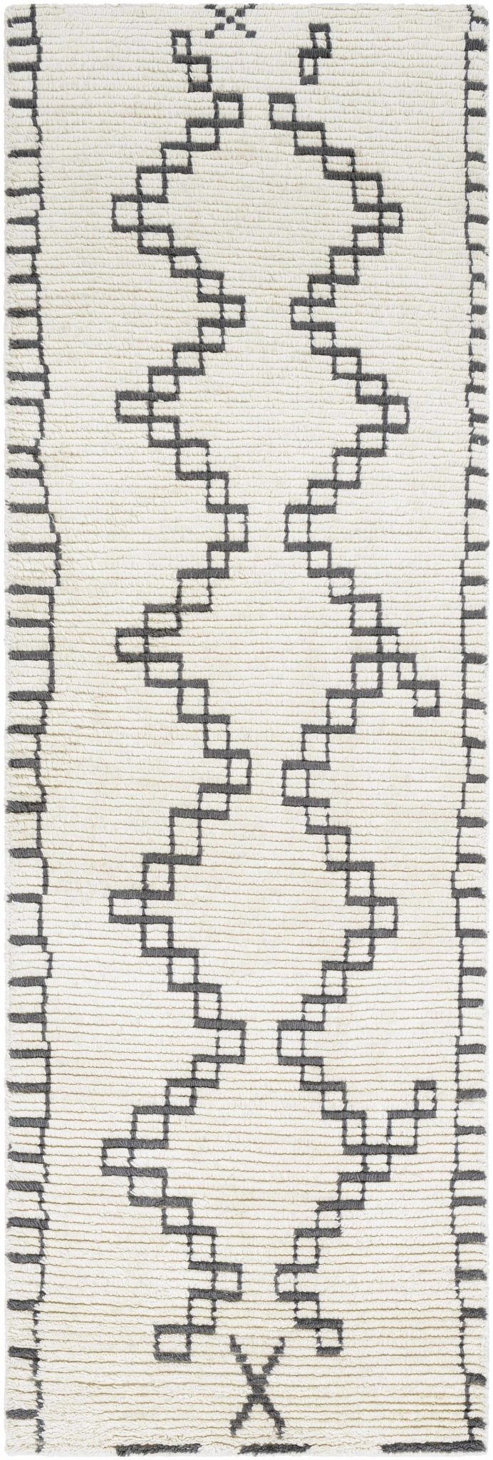 Wardell Modern Style Charcoal And Ivory Hand Woven Area Rug - The Rug Decor