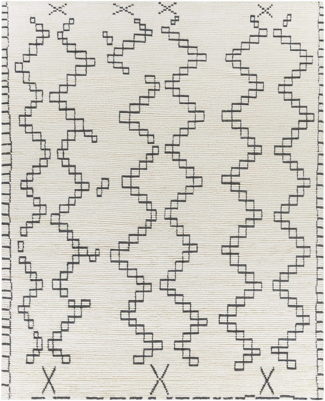 Wardell Modern Style Charcoal And Ivory Hand Woven Area Rug - The Rug Decor