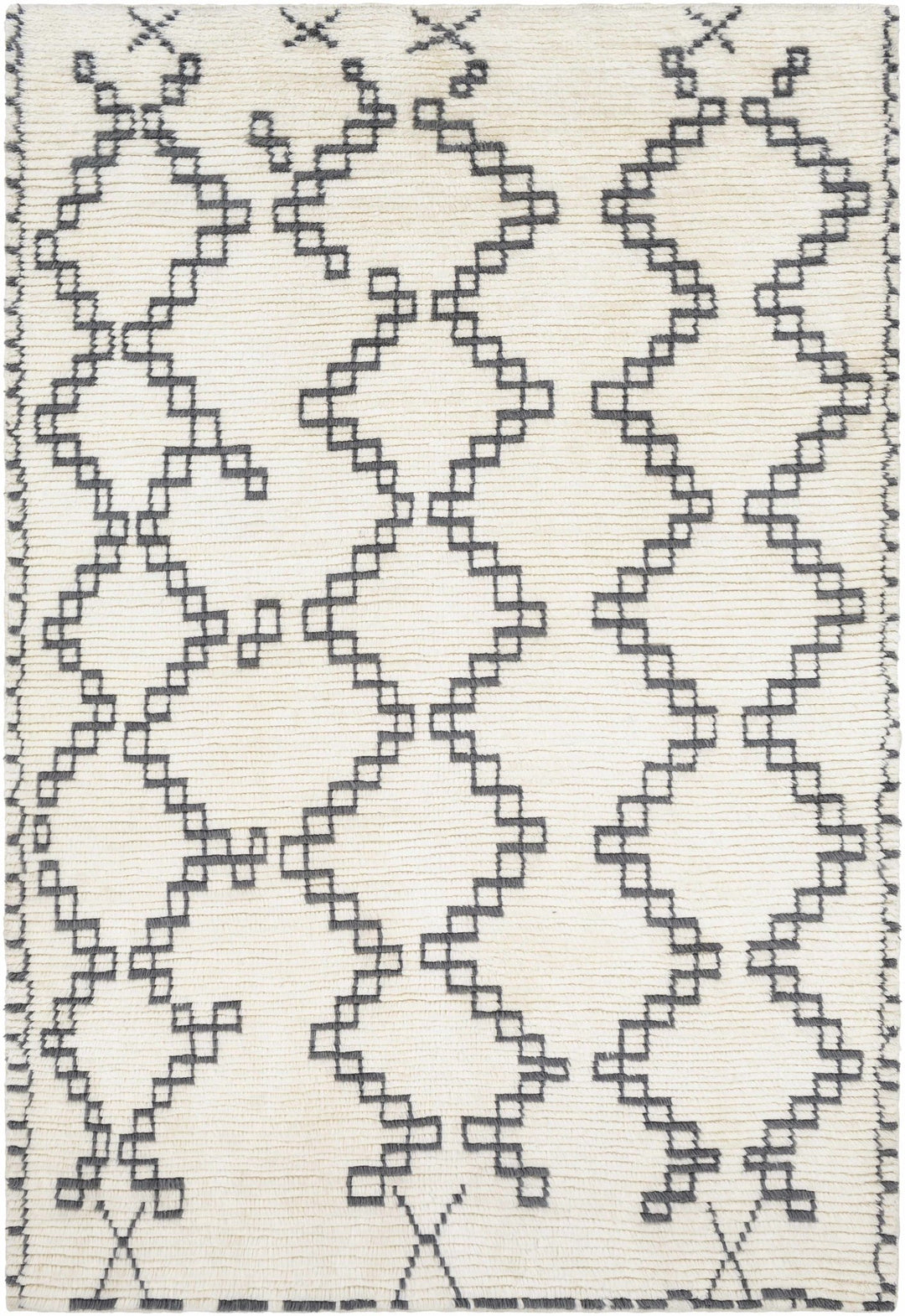 Wardell Modern Style Charcoal And Ivory Hand Woven Area Rug - The Rug Decor