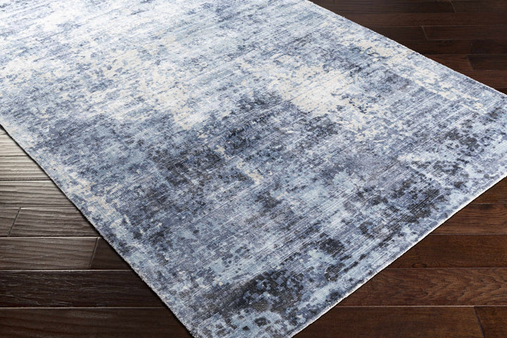 Wardle Contemporary Abstract Design Gray And Navy Rug - The Rug Decor