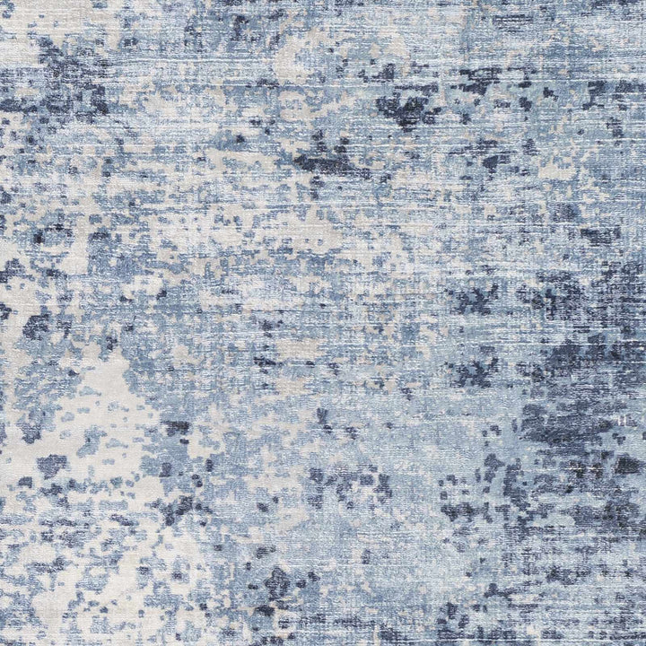 Wardle Contemporary Abstract Design Gray And Navy Rug - The Rug Decor