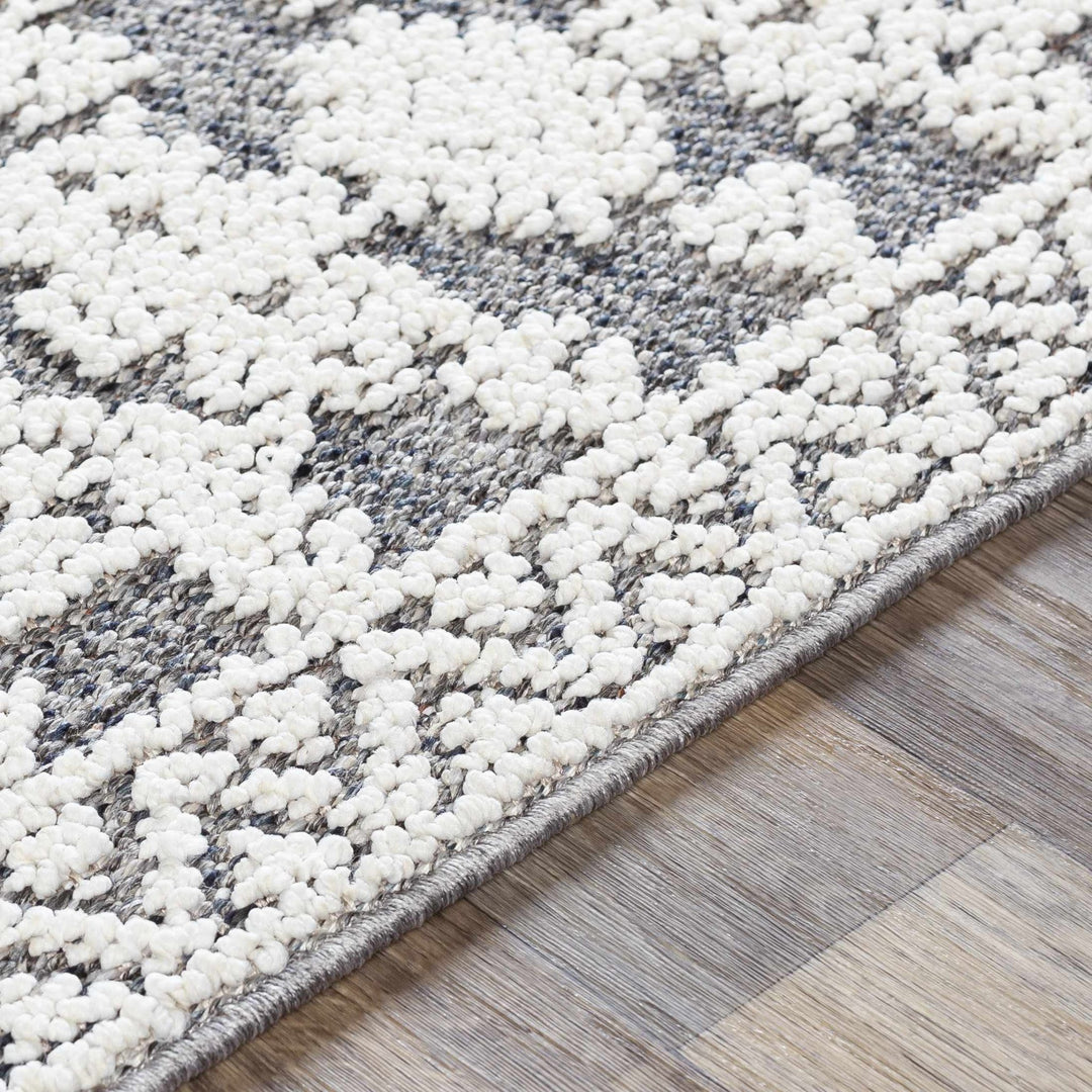 Ware Bohemian Style Gray And Ivory Outdoor Rug - The Rug Decor