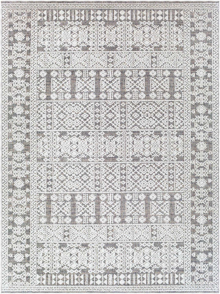 Ware Bohemian Style Gray And Ivory Outdoor Rug - The Rug Decor