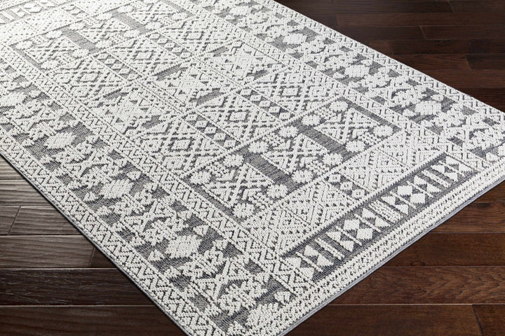 Ware Bohemian Style Gray And Ivory Outdoor Rug - The Rug Decor