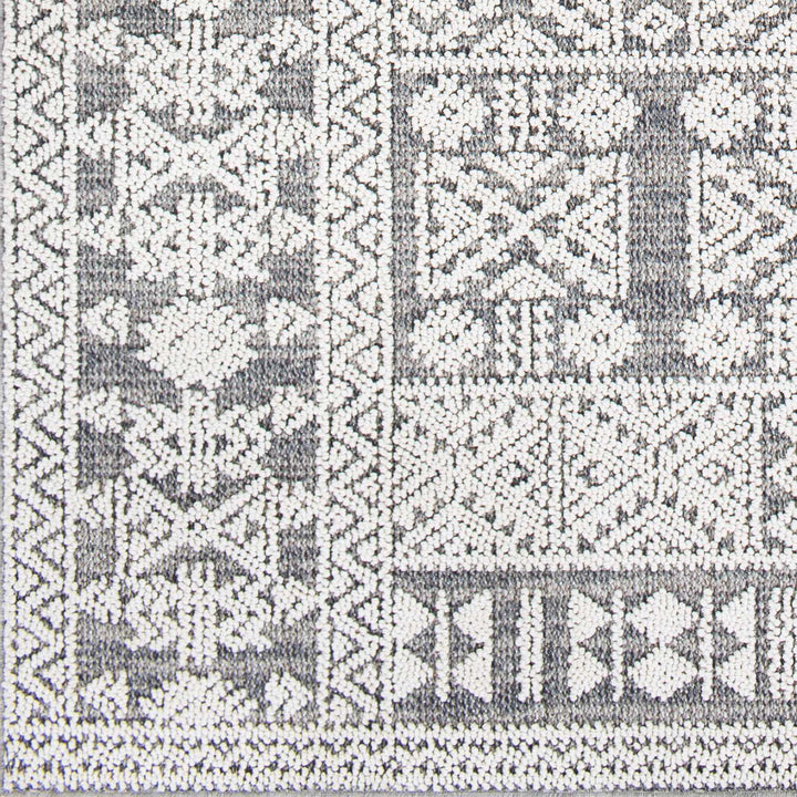Ware Bohemian Style Gray And Ivory Outdoor Rug - The Rug Decor
