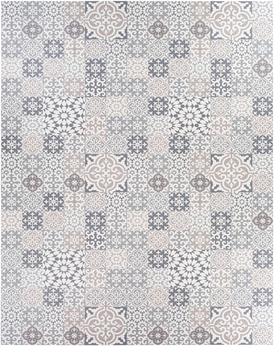 Warsop Gray And White Modern Style Area Rug - The Rug Decor