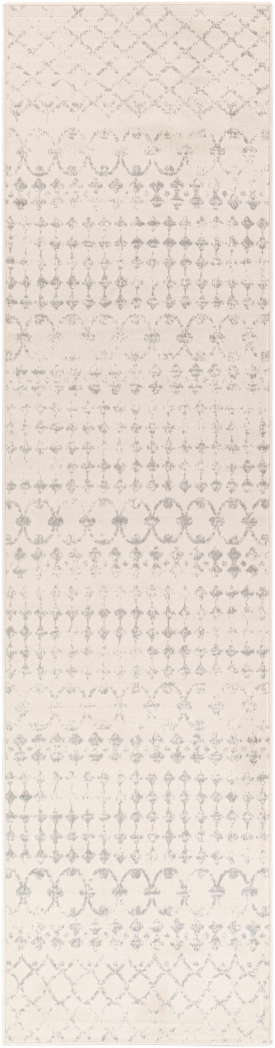 Warton Modern Geometrical Design Ivory And Gray Area Rug
