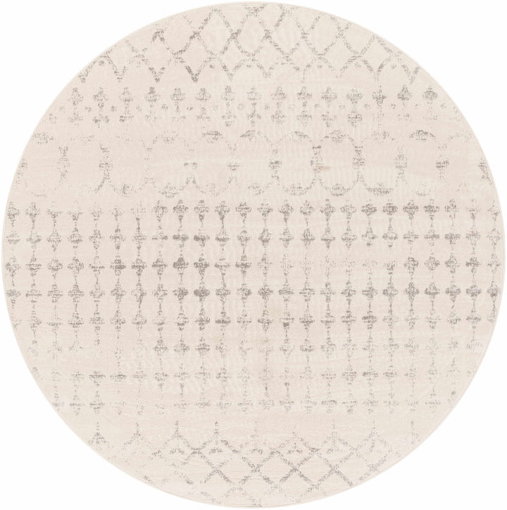 Warton Modern Geometrical Design Ivory And Gray Area Rug