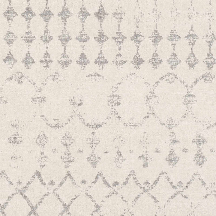 Warton Modern Geometrical Design Ivory And Gray Area Rug