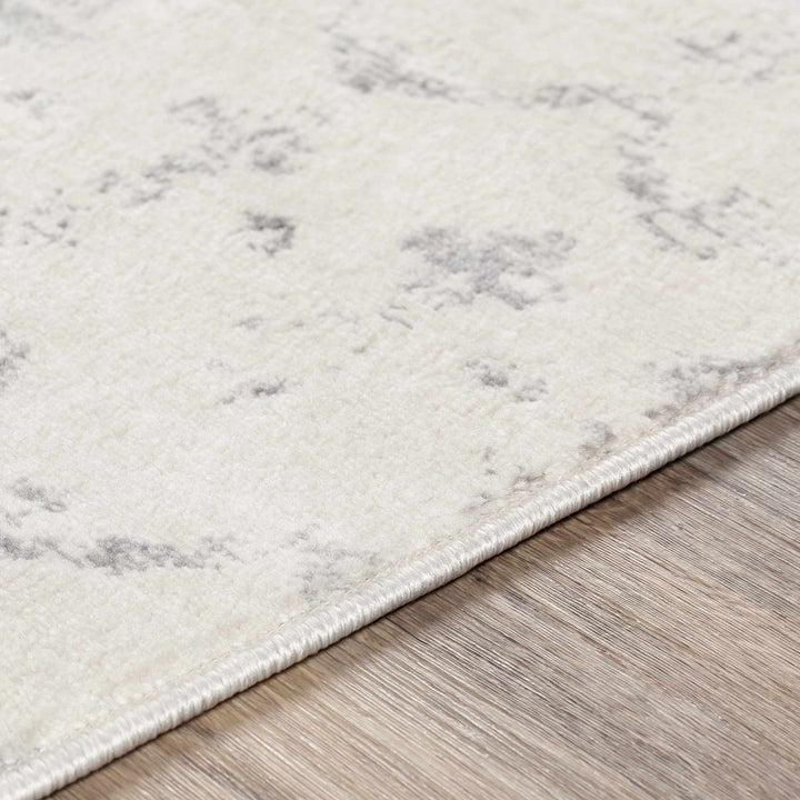 Warton Modern Geometrical Design Ivory And Gray Area Rug