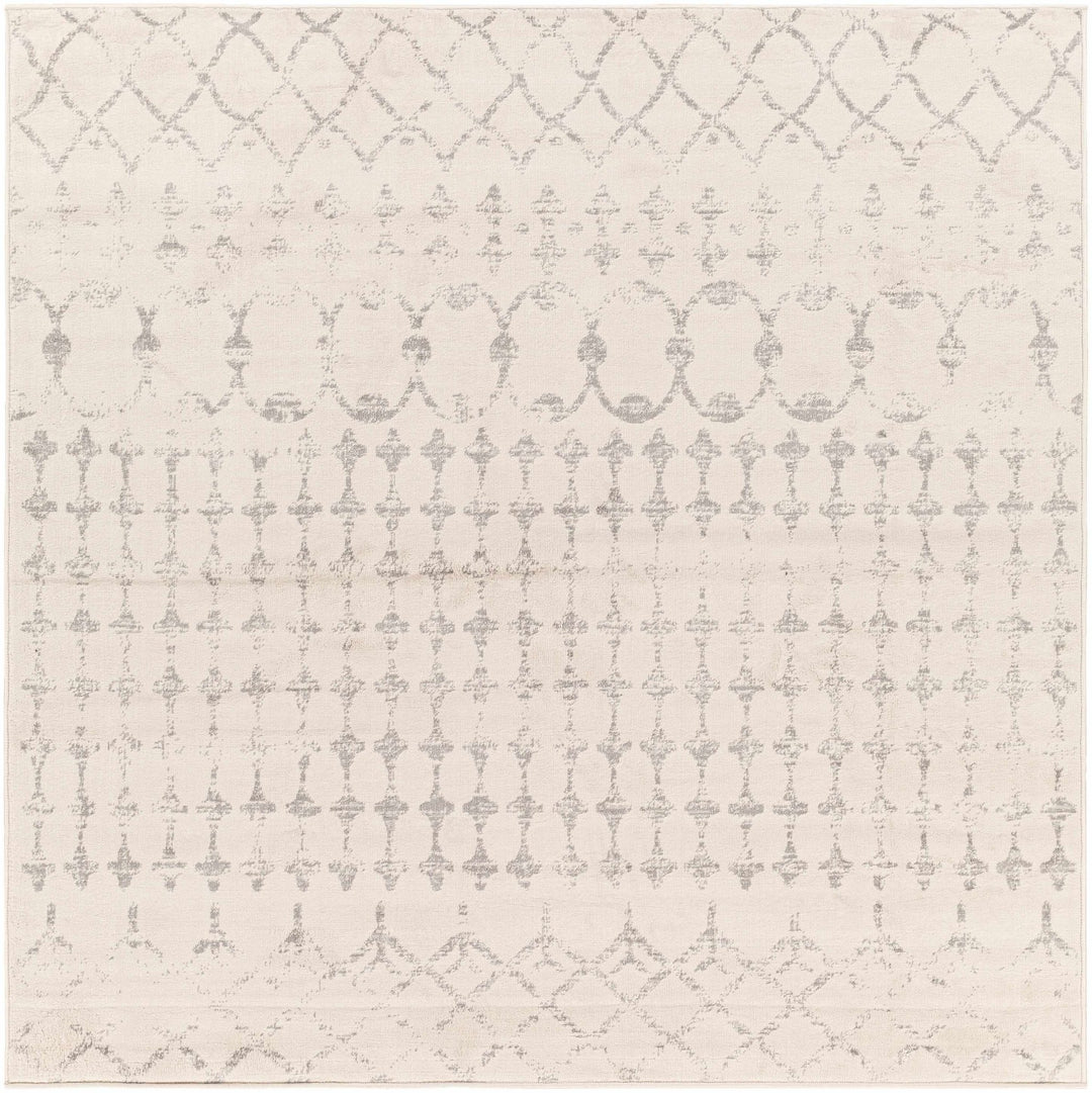 Warton Modern Geometrical Design Ivory And Gray Area Rug - The Rug Decor