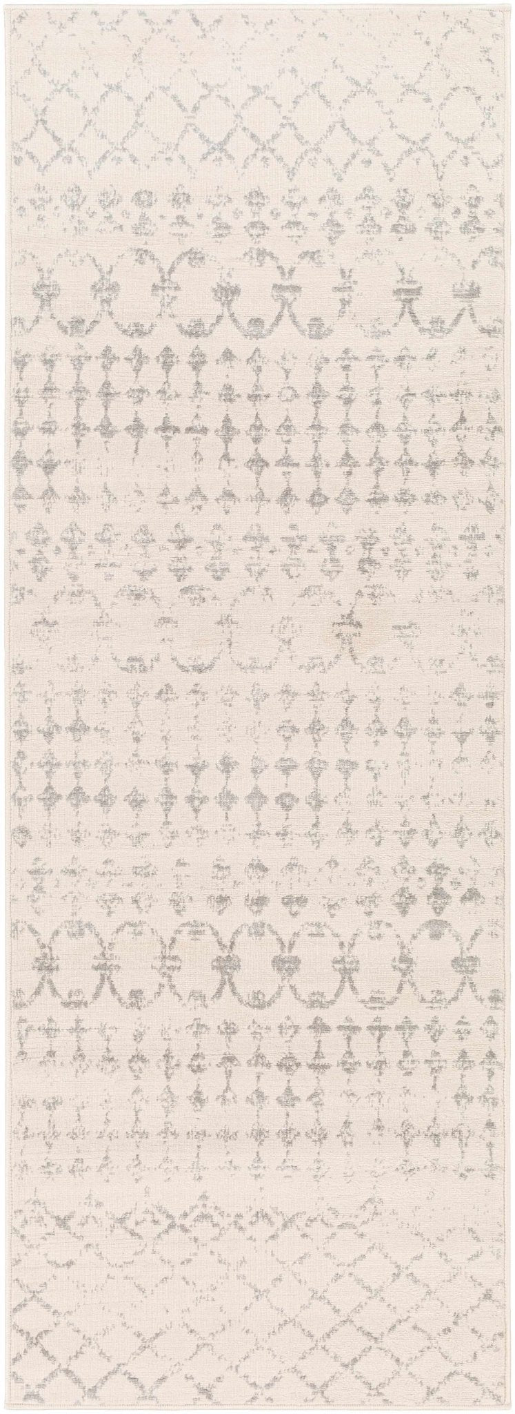 Warton Modern Geometrical Design Ivory And Gray Area Rug - The Rug Decor