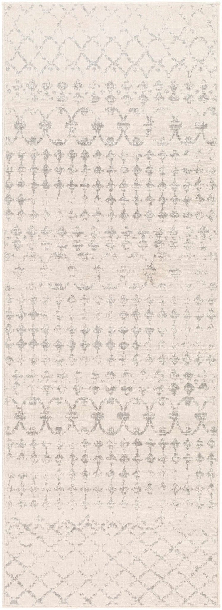 Warton Modern Geometrical Design Ivory And Gray Area Rug - The Rug Decor