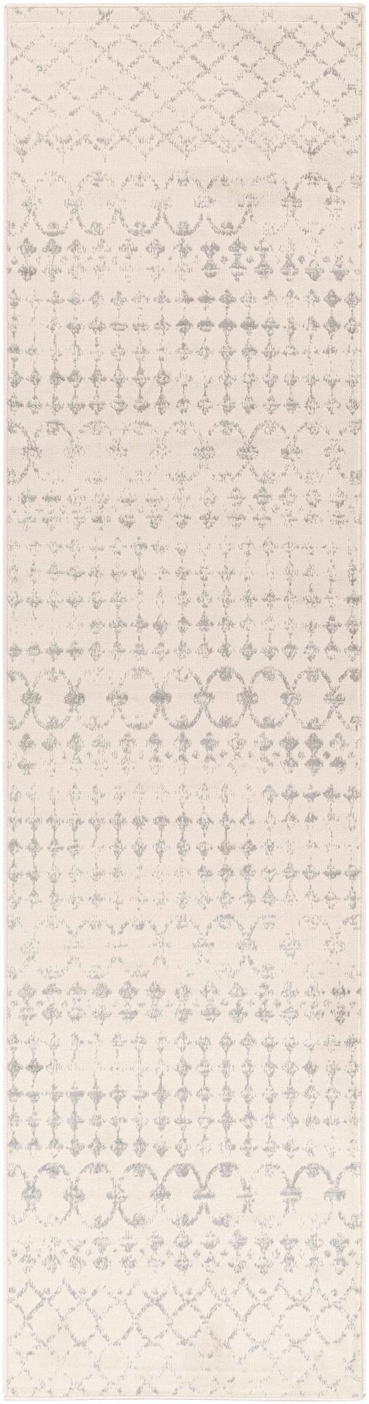Warton Modern Geometrical Design Ivory And Gray Area Rug - The Rug Decor