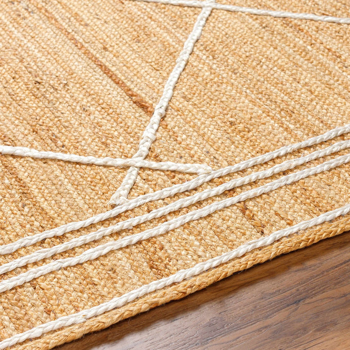 Wasi Modern Geometrical Tan And Beige Area Rug - The Rug Decor