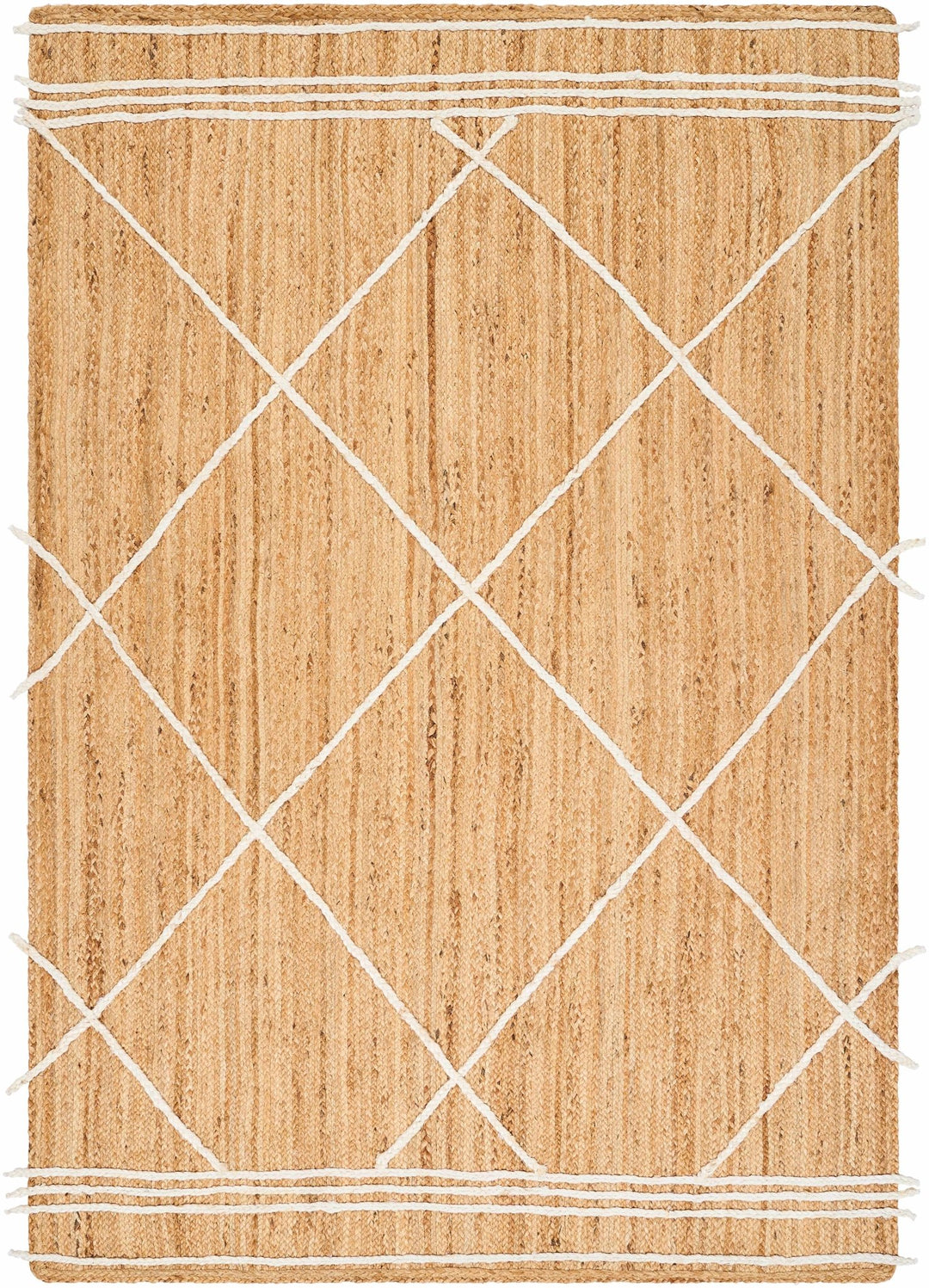 Wasi Modern Geometrical Tan And Beige Area Rug - The Rug Decor
