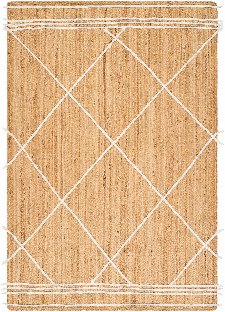 Wasi Modern Geometrical Tan And Beige Area Rug - The Rug Decor
