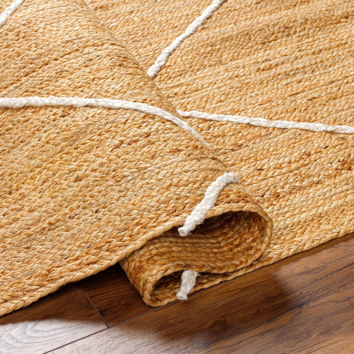 Wasi Modern Geometrical Tan And Beige Area Rug - The Rug Decor