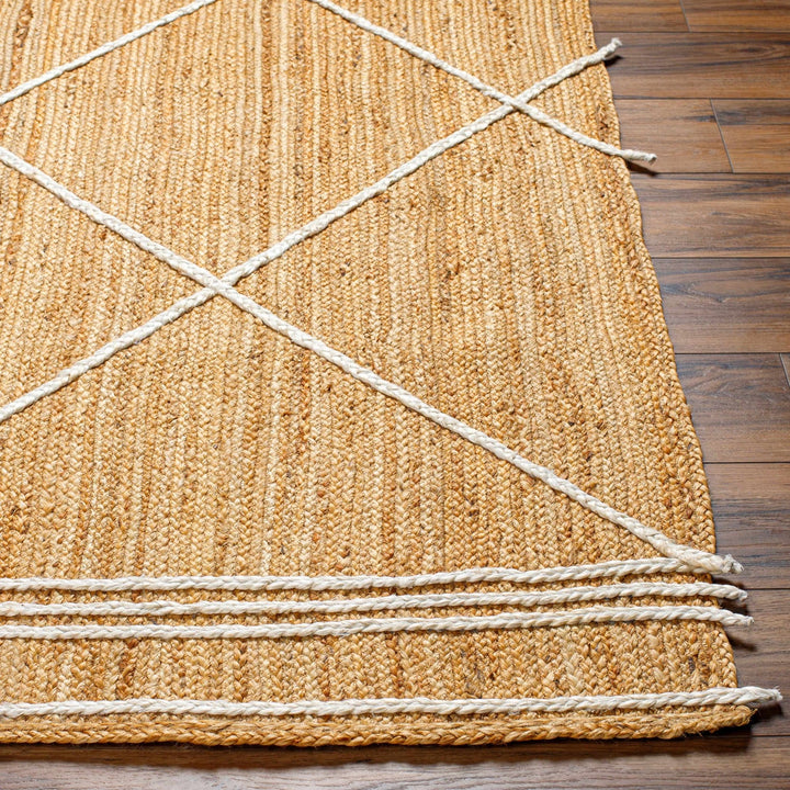 Wasi Modern Geometrical Tan And Beige Area Rug - The Rug Decor