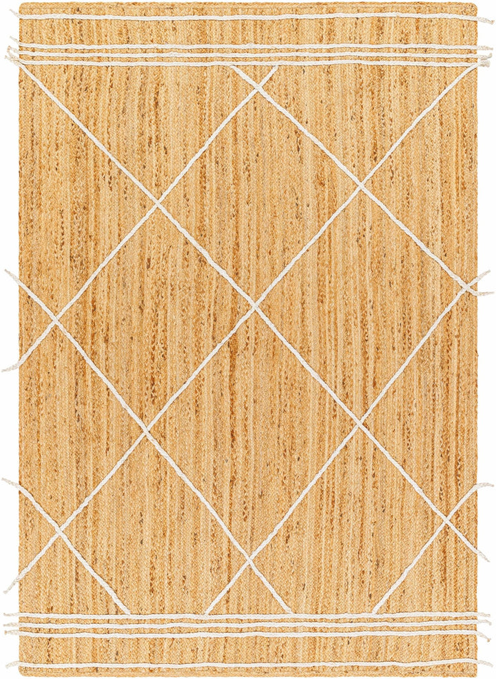 Wasi Modern Geometrical Tan And Beige Area Rug - The Rug Decor