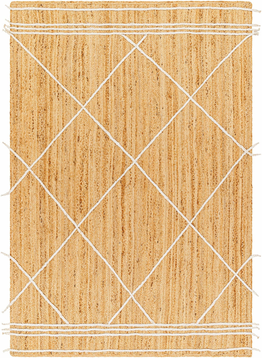 Wasi Modern Geometrical Tan And Beige Area Rug - The Rug Decor