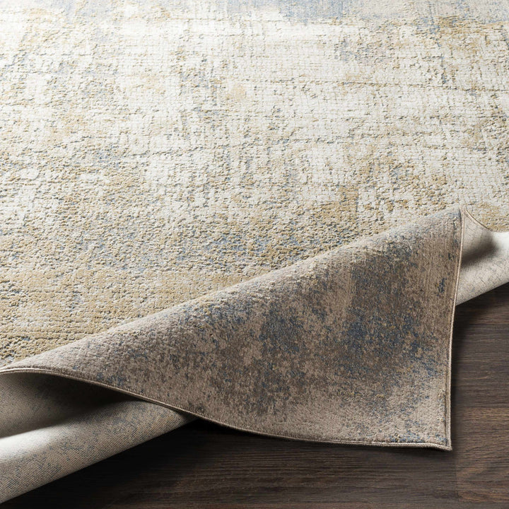 Watersmeet Modern Abstract Design Beige And Blue Area Rug