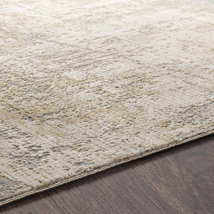 Watersmeet Modern Abstract Design Beige And Blue Area Rug