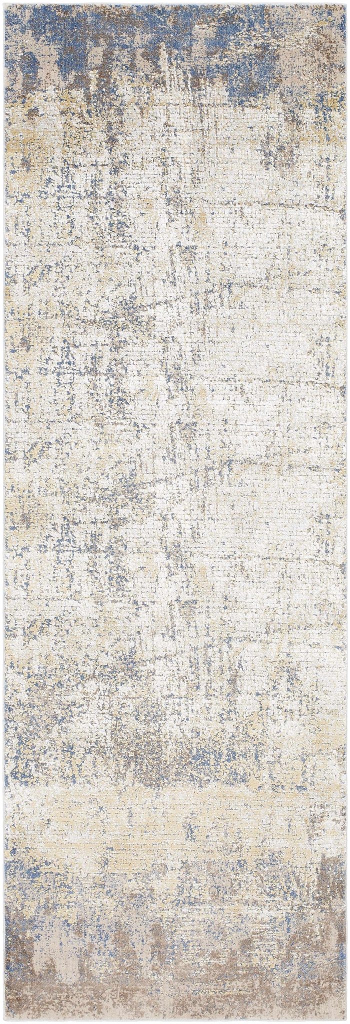 Watersmeet Modern Abstract Design Beige And Blue Area Rug - The Rug Decor