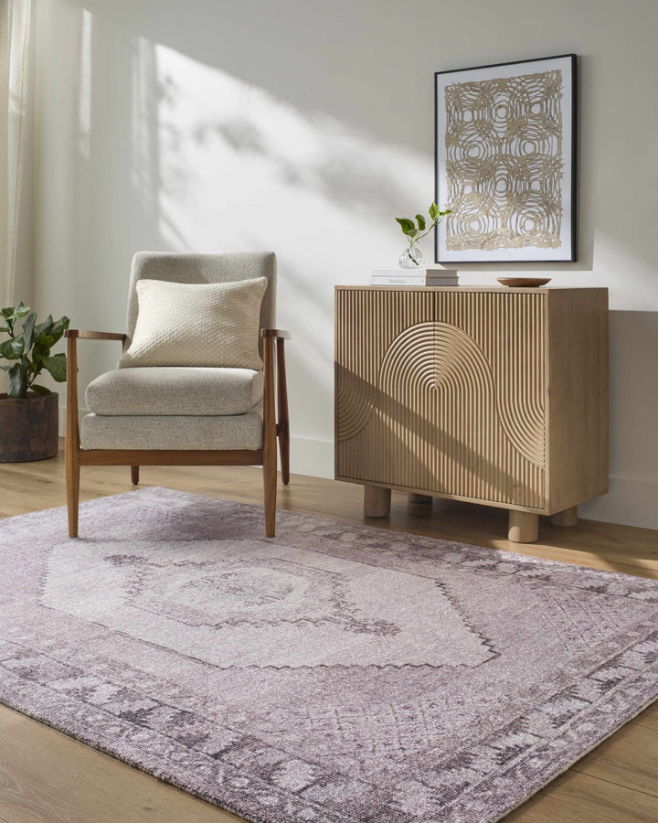 Wayde Traditional Style Purple Hand Tufted Area Rug - The Rug Decor