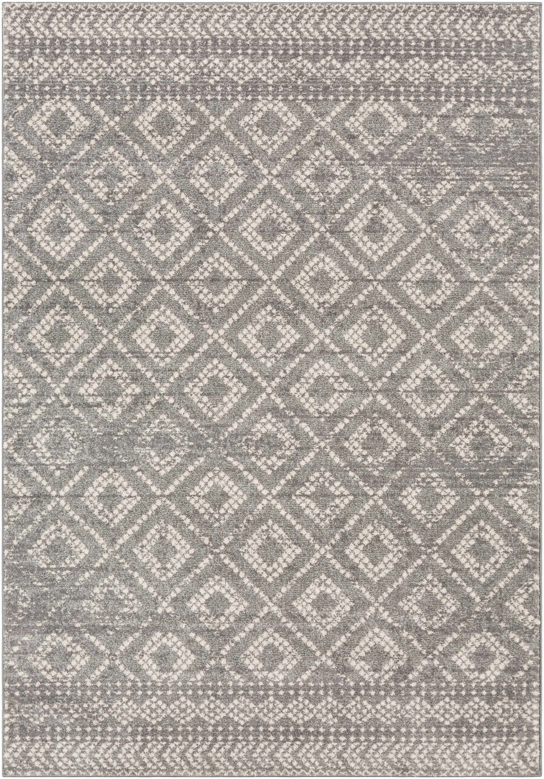 Webb Modern Geometrical Design Gray Area Rug