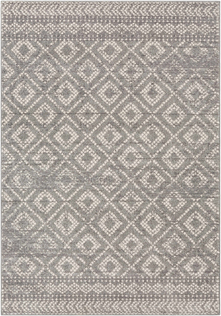 Webb Modern Geometrical Design Gray Area Rug