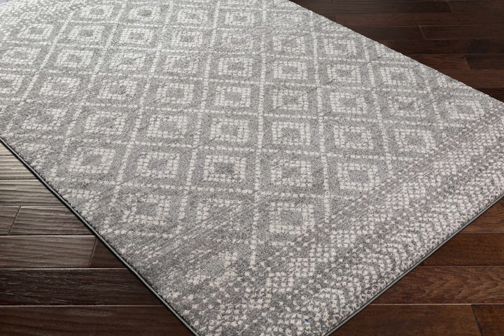Webb Modern Geometrical Design Gray Area Rug