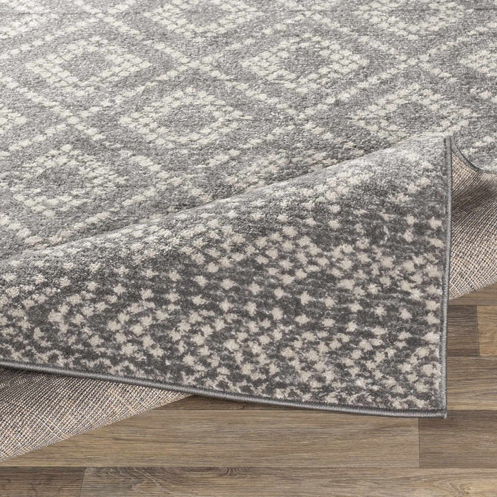Webb Modern Geometrical Design Gray Area Rug
