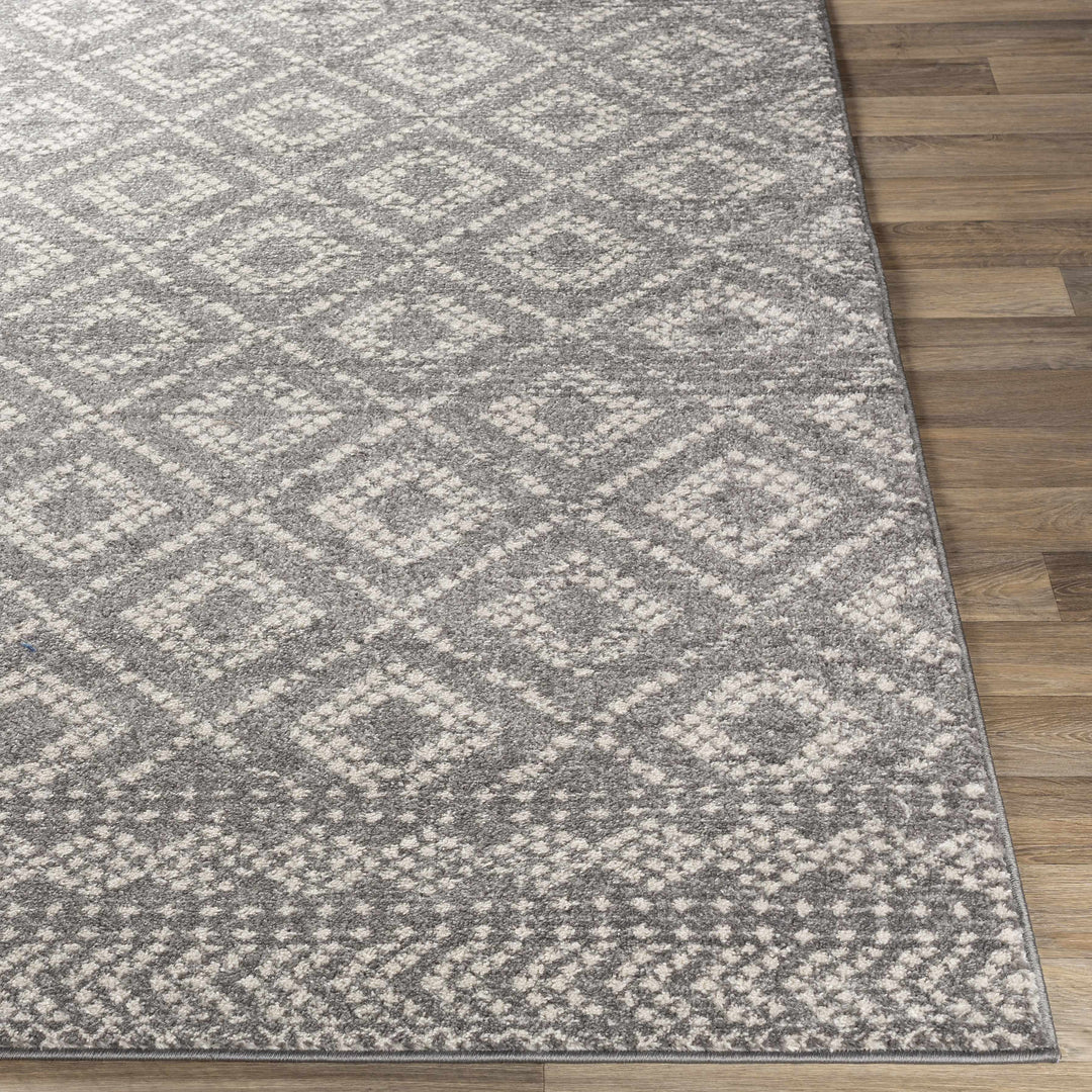 Webb Modern Geometrical Design Gray Area Rug