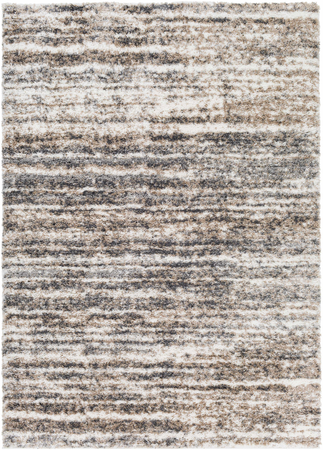 Weddin Modern Abstract Design Ivory And Gray Area Rug