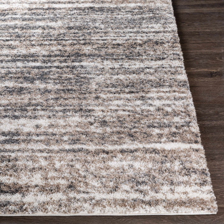 Weddin Modern Abstract Design Ivory And Gray Area Rug