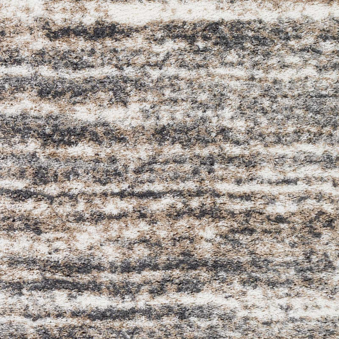 Weddin Modern Abstract Design Ivory And Gray Area Rug