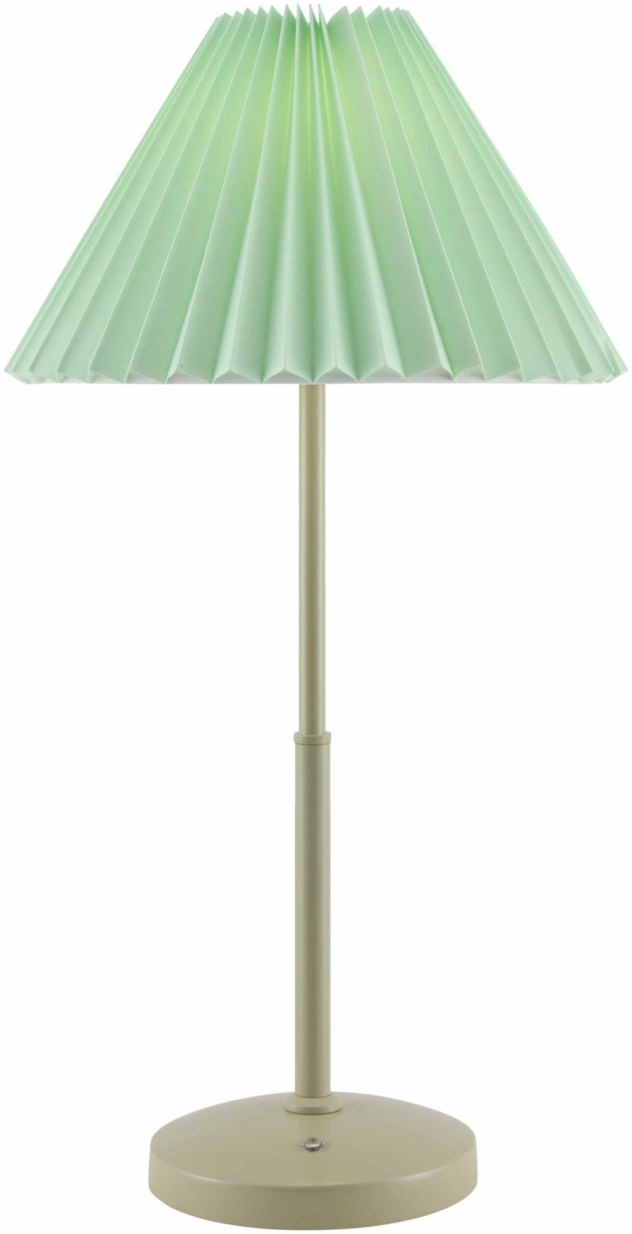 Weerestein Traditional White & Green Table Lamp – Iron Base, Polyester Shade - The Rug Decor