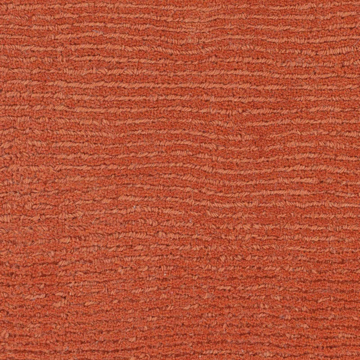 Welch Brockton Modern Solid Rust Hand Loomed Wool Rug - The Rug Decor