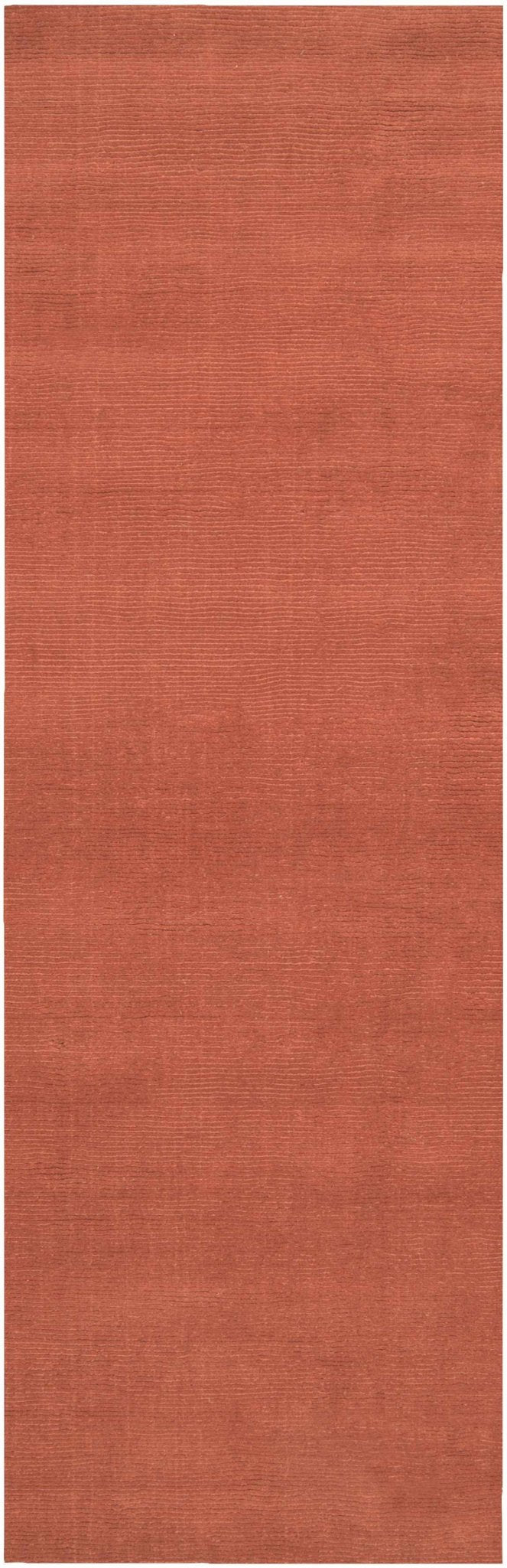 Welch Brockton Modern Solid Rust Hand Loomed Wool Rug - The Rug Decor