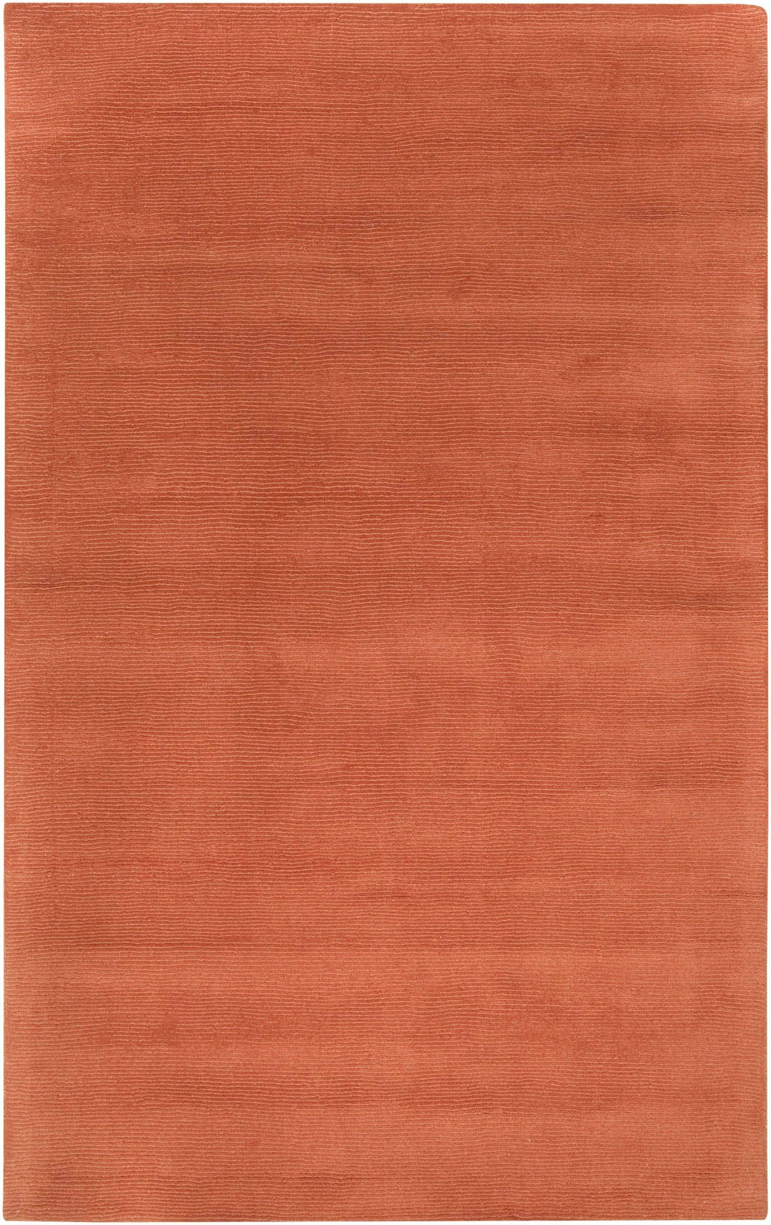 Welch Brockton Modern Solid Rust Hand Loomed Wool Rug - The Rug Decor