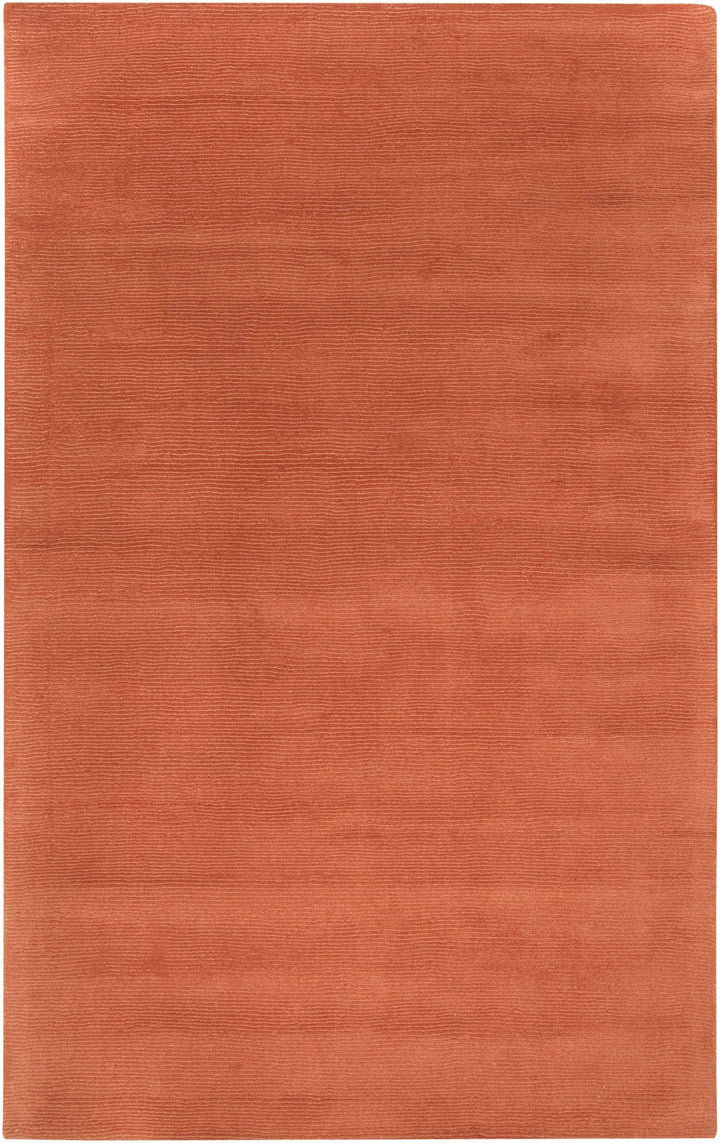 Welch Brockton Modern Solid Rust Hand Loomed Wool Rug - The Rug Decor