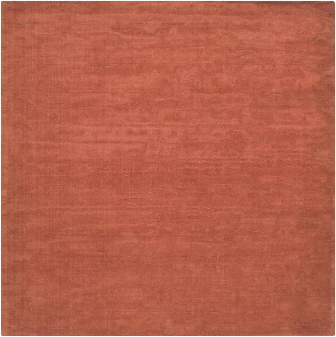 Welch Brockton Modern Solid Rust Hand Loomed Wool Rug - The Rug Decor