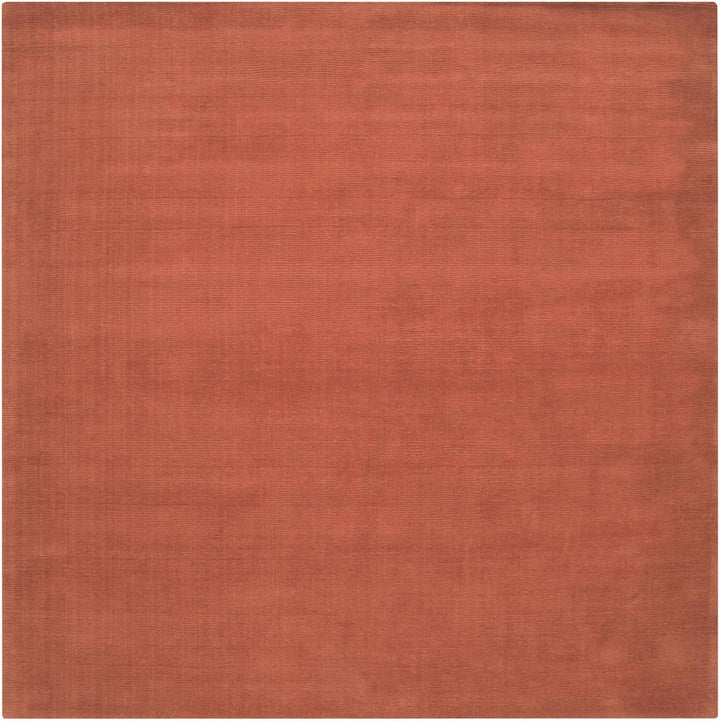 Welch Brockton Modern Solid Rust Hand Loomed Wool Rug - The Rug Decor