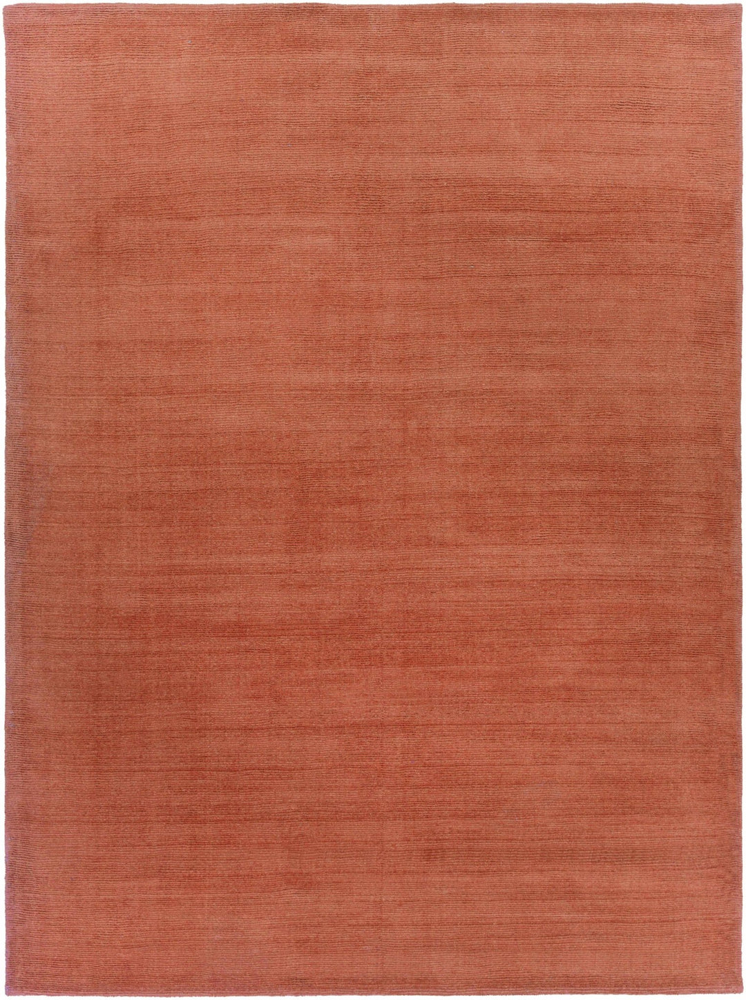 Welch Brockton Modern Solid Rust Hand Loomed Wool Rug - The Rug Decor