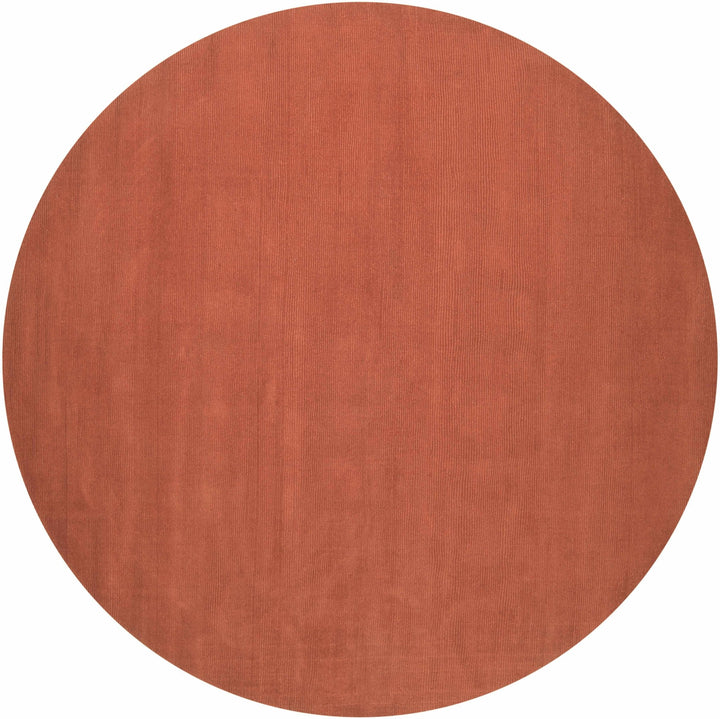 Welch Brockton Modern Solid Rust Hand Loomed Wool Rug - The Rug Decor